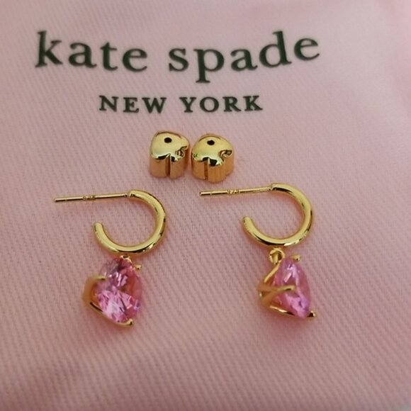 New kate spade Brilliant Statement Huggie Hoops - Picture 4 of 6